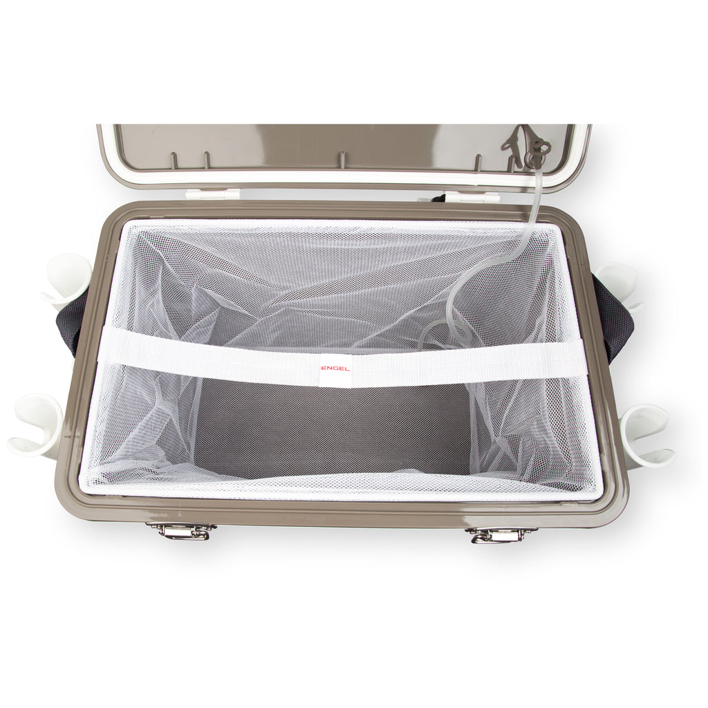 engel live bait cooler with rod holders