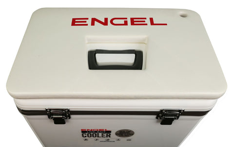 engel live bait cooler with rod holders