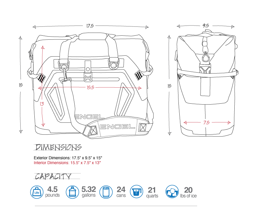 Engel HD20 Cooler Specifications