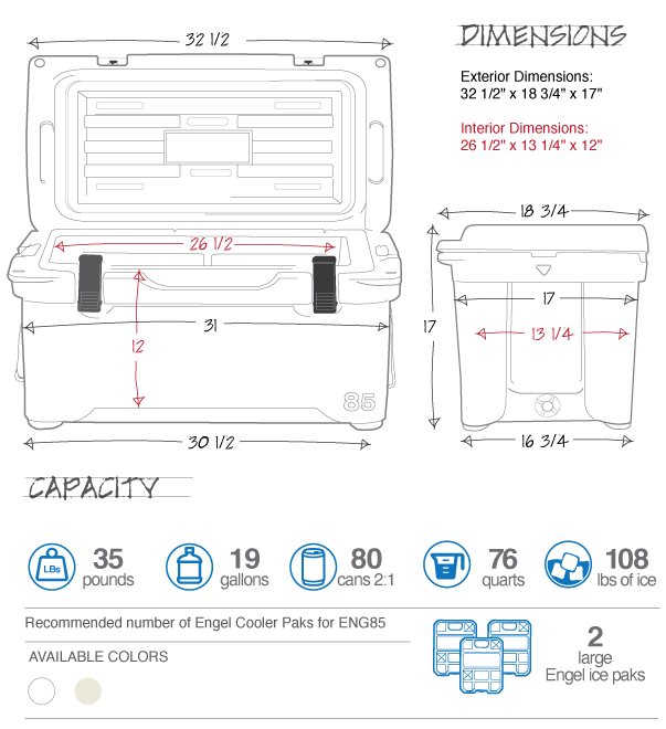 Engel 85 Specifications