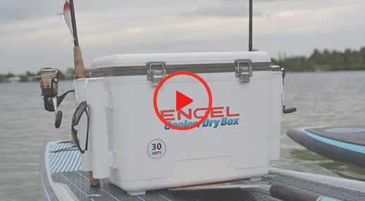 Engel 30 Quart Drybox/Cooler with Rod Holders – Engel Coolers