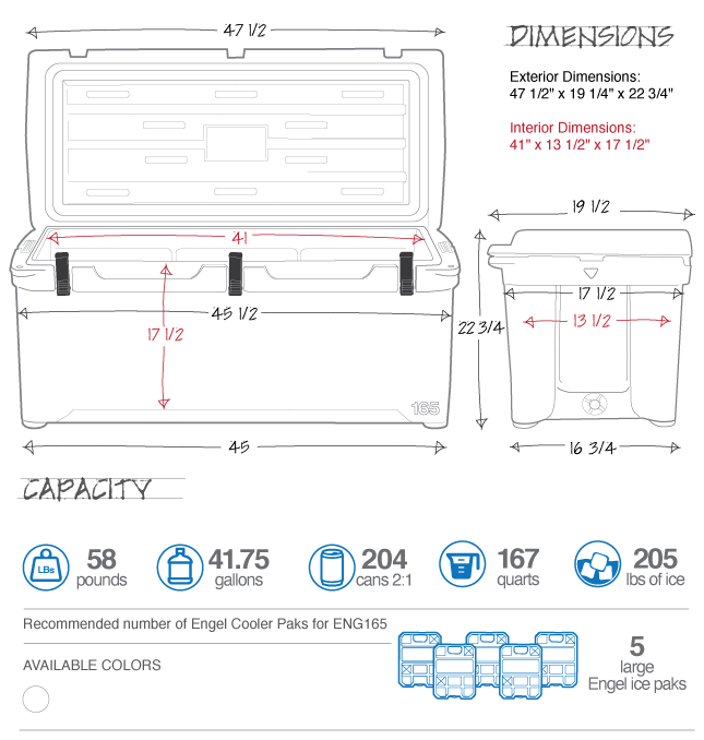 Engel 165 Specifications