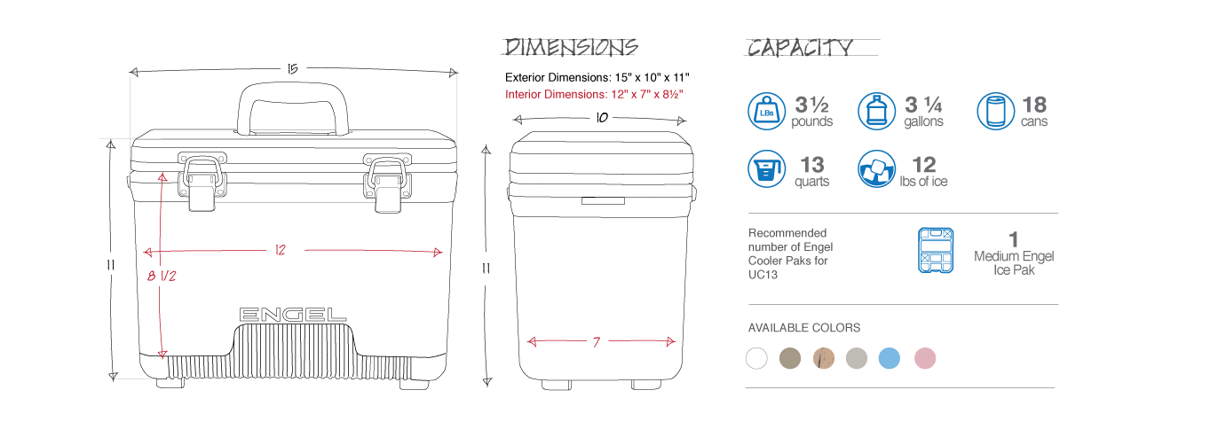 Engel Cooler Drybox Specifications