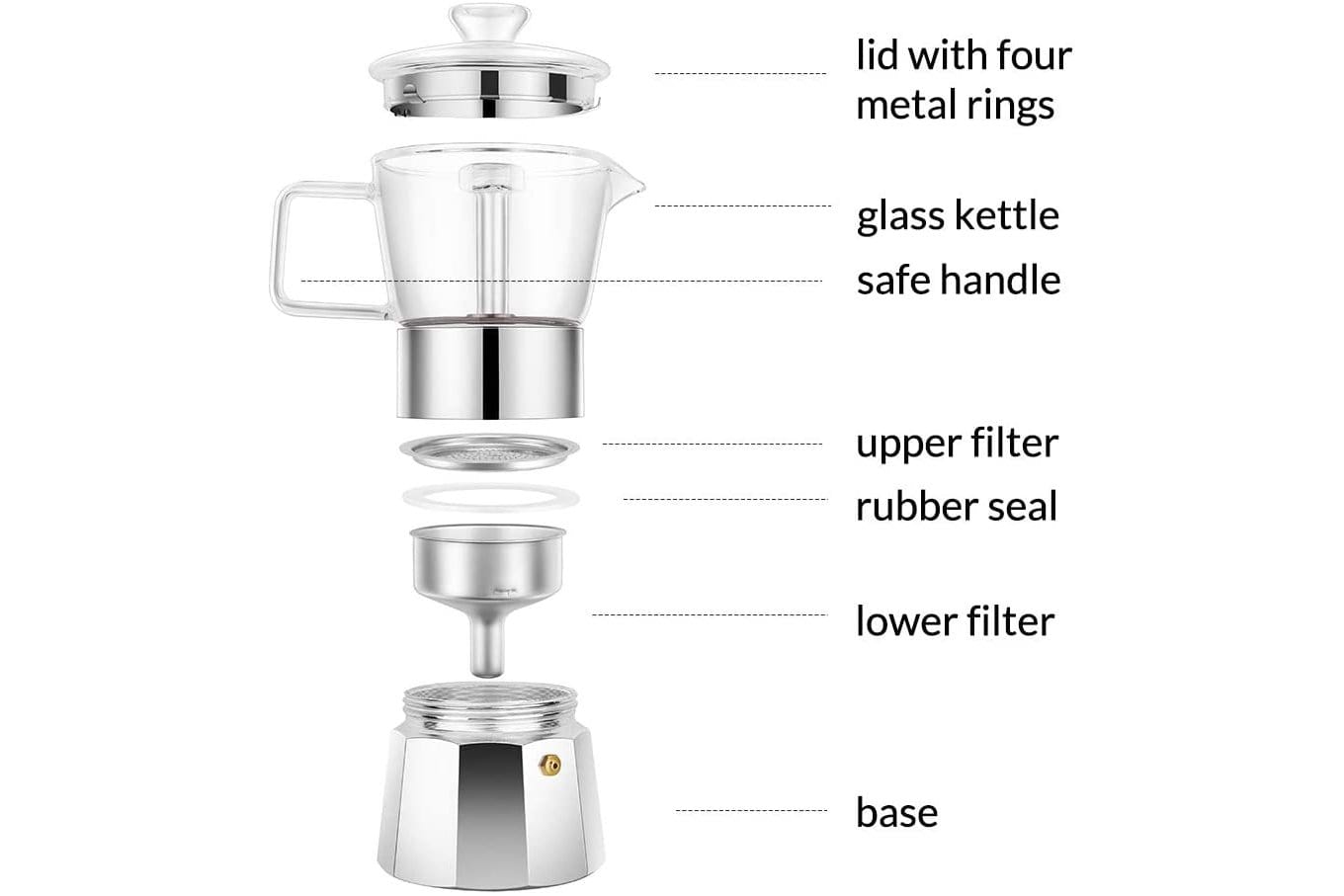 glass stove top coffee maker