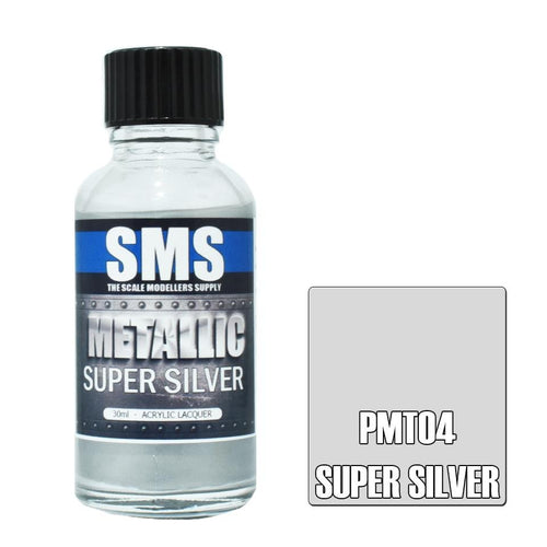 SMS Metallic PMT01 Silver 30ml – Lazy Modeller