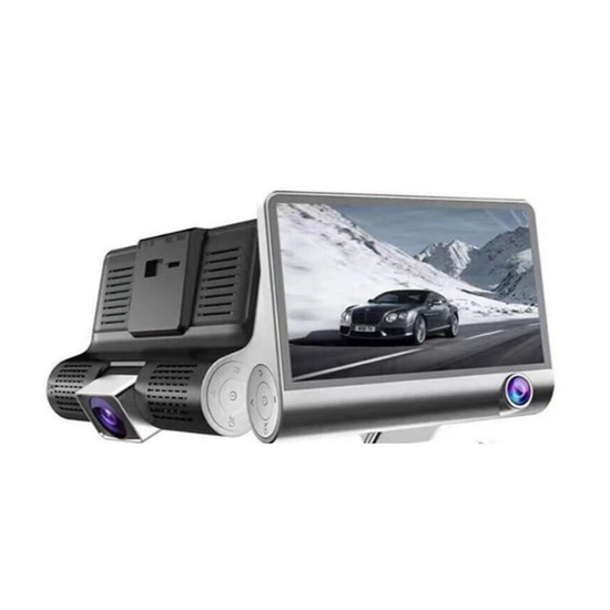 4″ Screen Car Dash Camera with 3 cameras, night vision