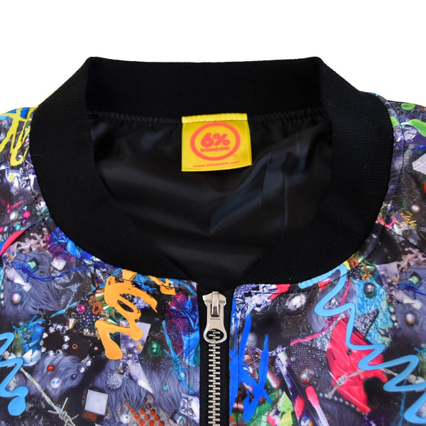 Ma 1 Jacket Colorful Riot Black Vivid 6 Dokidoki Worldwide Web Shop