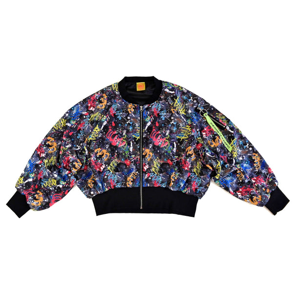 Ma 1 Jacket Colorful Riot Black Vivid 6 Dokidoki Worldwide Web Shop