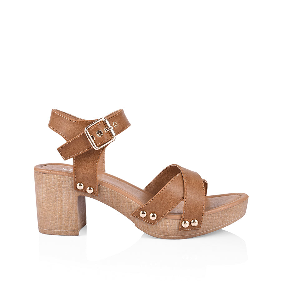 Lulu Clogs - Tan Softee - Verali Shoes product image