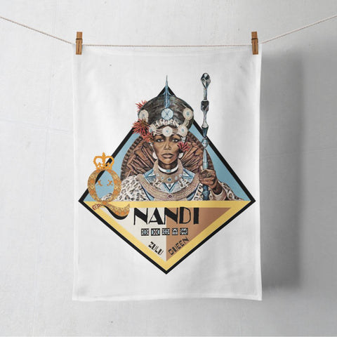 Zulu Queen Nandi Tea Towel | Luxury Linens | Tea Towels