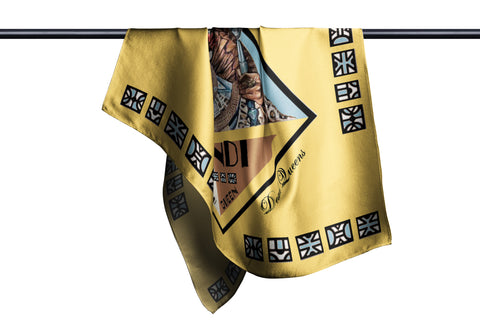 Zulu Queen Nandi Silk Square Scarf  - African Queen