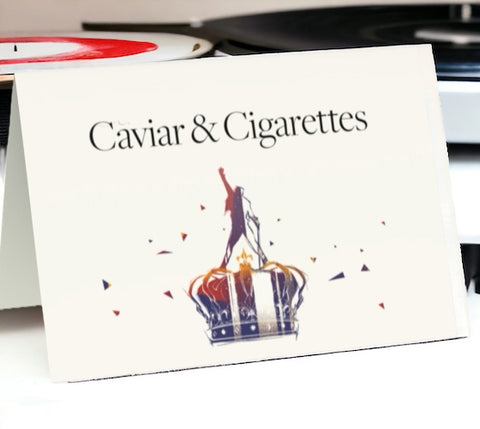 Freddie Mercury Caviar & Cigarettes Greeting Card