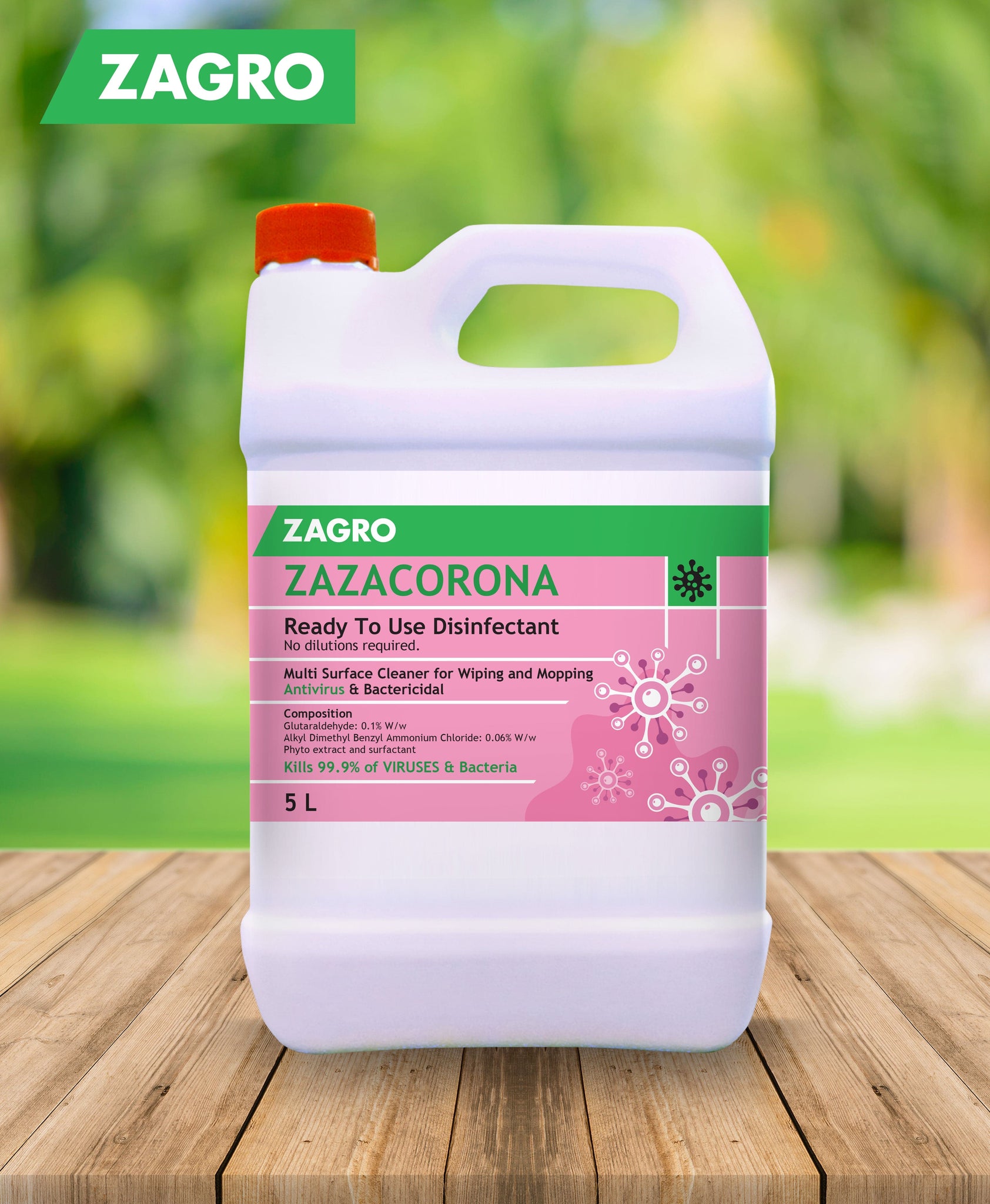 Buy Zazacorona 5l Disinfectant Surface Cleaner Singapore Zagro