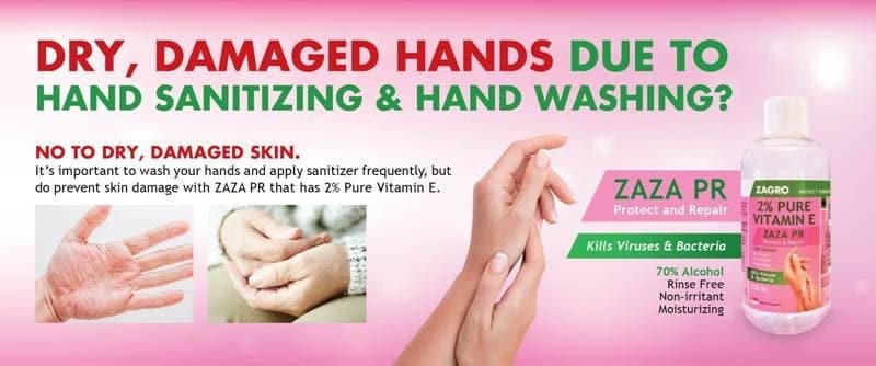 ZAZA PR 2% vitamin E for damaged hands