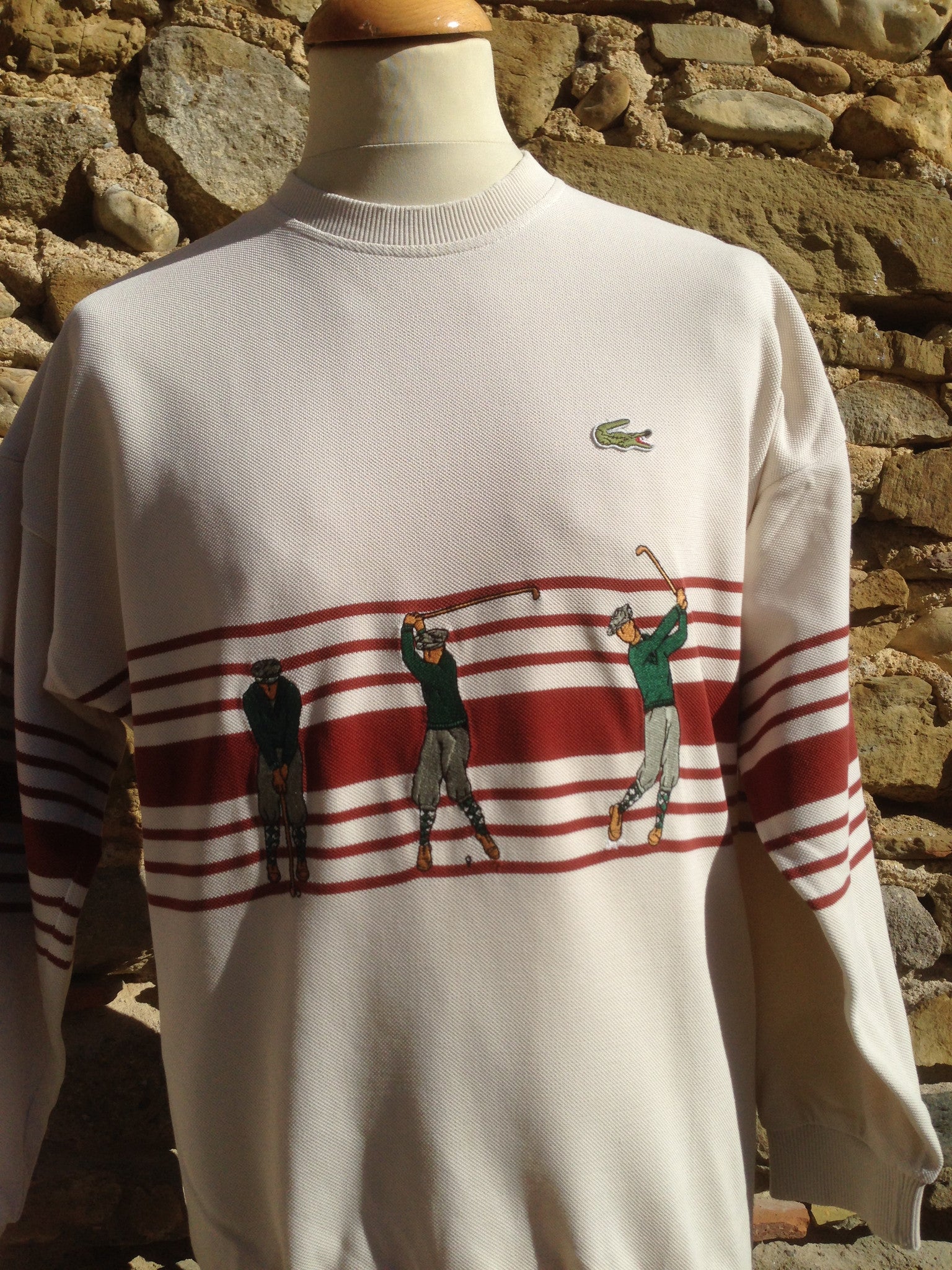 vintage golf cardigan lacoste