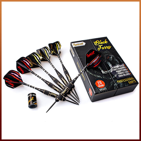 Perforatie escort stam Professional Steel Tip Darts Set - 20 grams Black Furry – IgnatGames