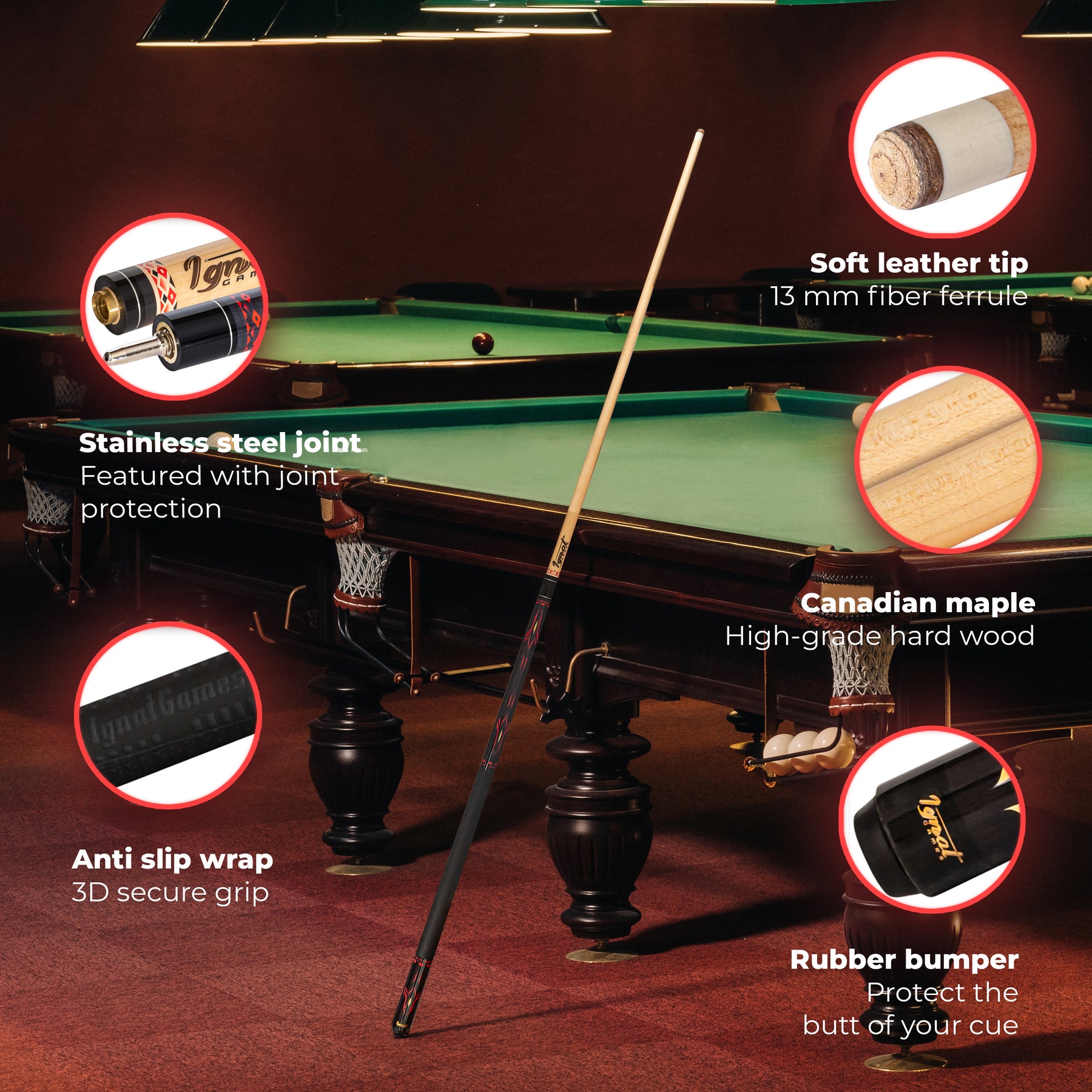 Pool Cue Stick - 19 oz. 58