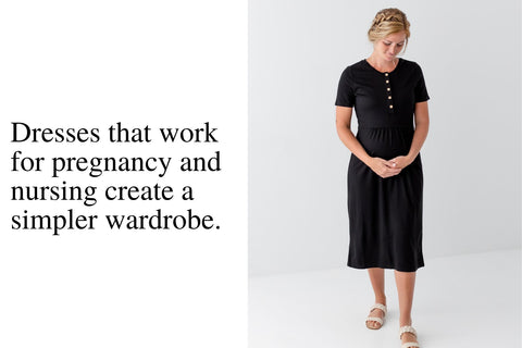 Dresses designed for pregnancy
