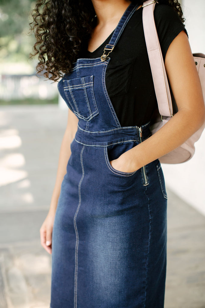 cheap denim overall dress