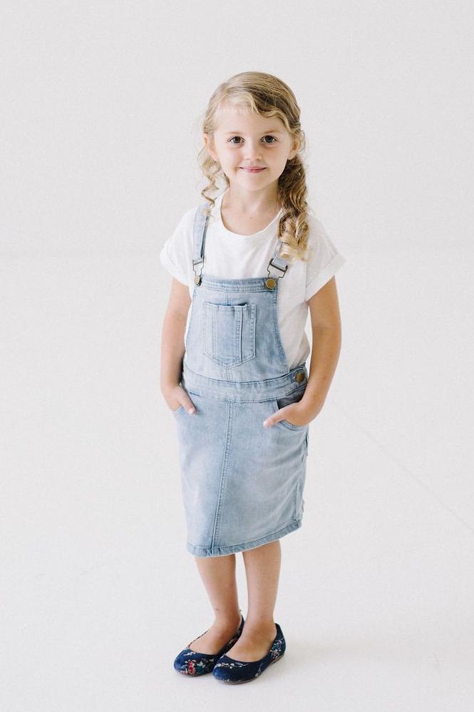toddler girl denim skirt overalls