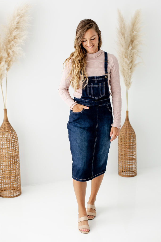 Denim Skirt Overalls for Women | The Main Street Exchange