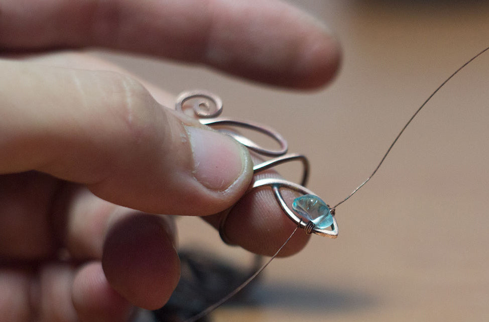 DIY Copper Snake Ring. Free wire wrapping tutorial pic 12