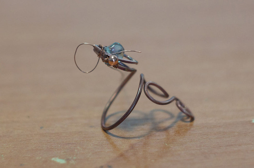 DIY Copper Snake Ring. Free wire wrapping tutorial pic 16