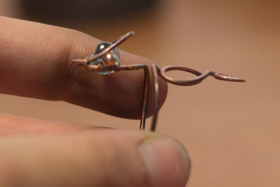 DIY Copper Snake Ring. Free wire wrapping tutorial pic 17