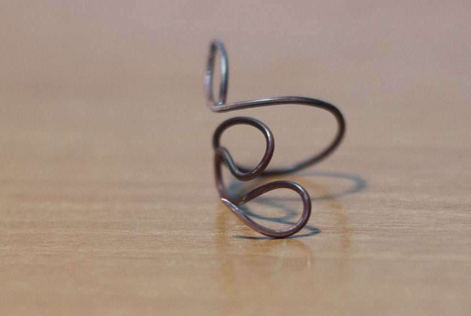 DIY Copper Snake Ring. Free wire wrapping tutorial pic 8
