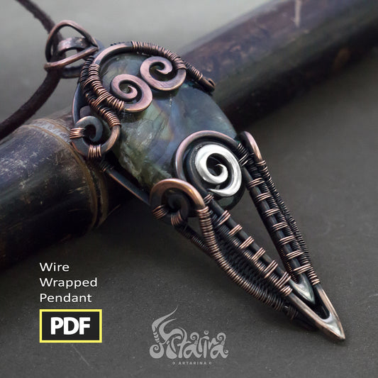 Wire wrapping PDF tutorial  Step by step wire jewelry making – Artarina