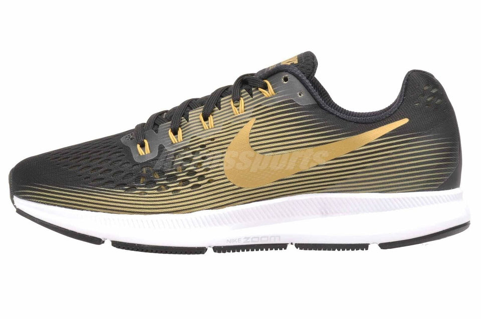 nike womens shoes black and gold