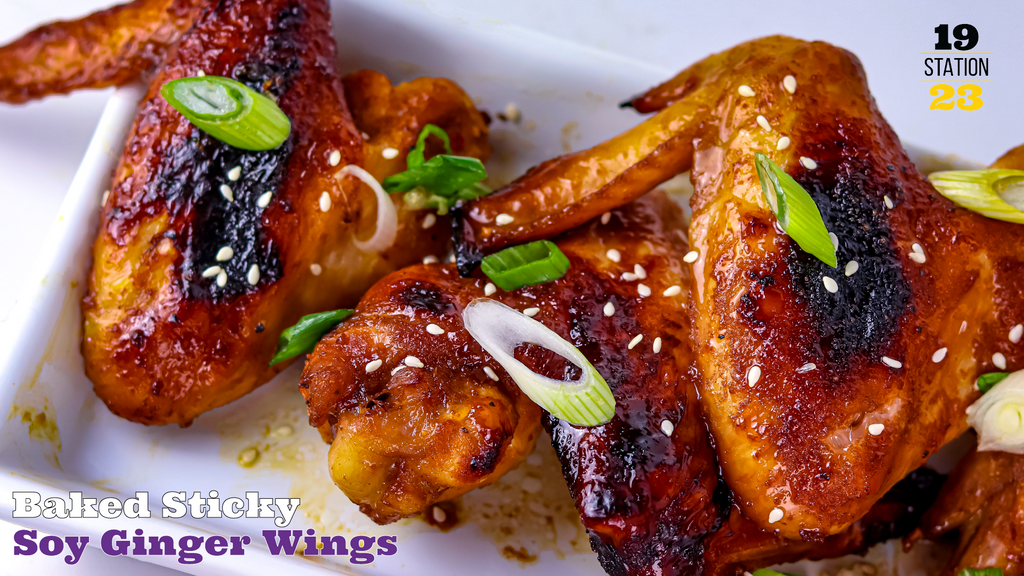 Baked Sticky Soy Ginger Wings Gluten Free