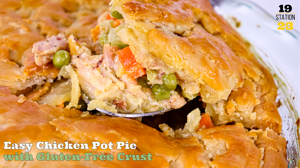 Easy Chicken Pot Pie with Golden Flaky Gluten Free Crust