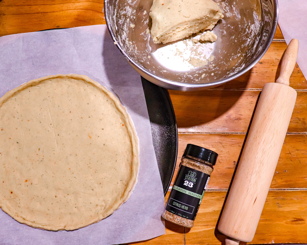 Gluten Free Pizza with Herb Flavored Crust