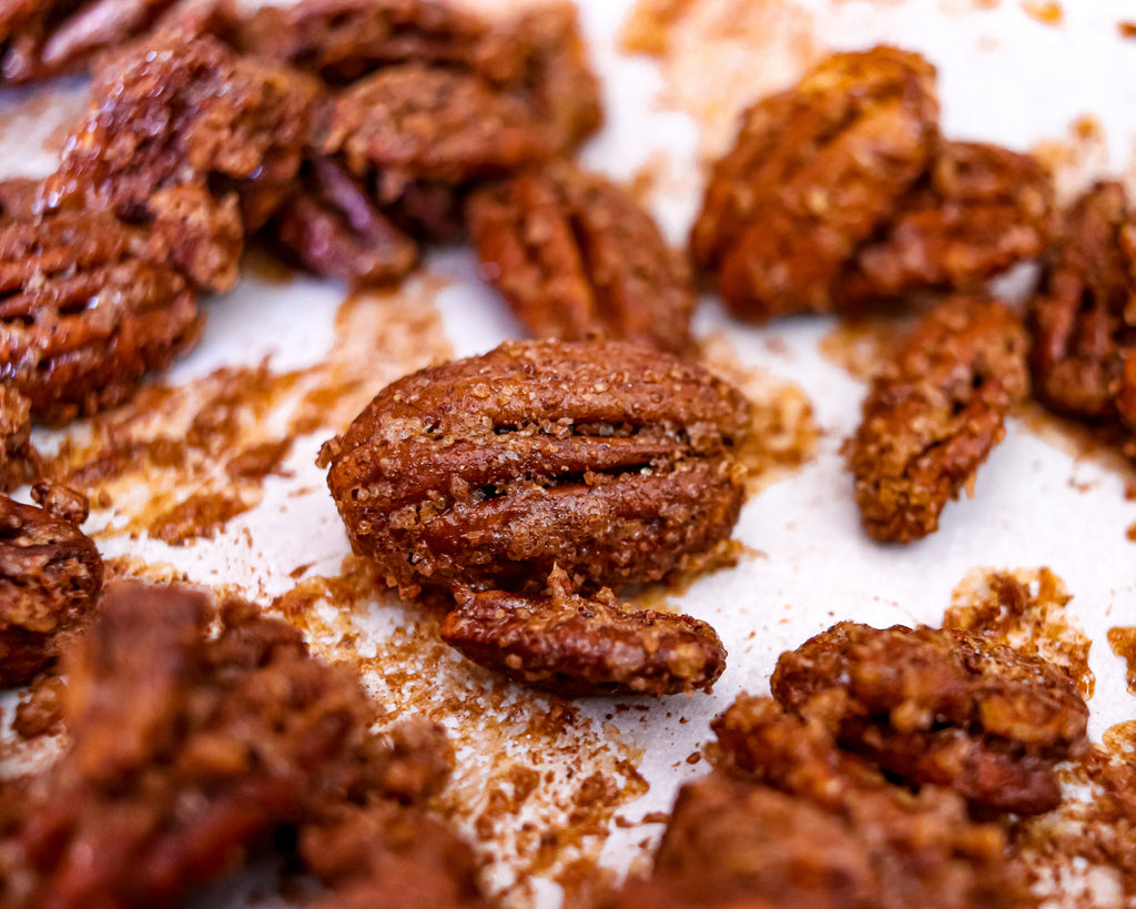 Easy Maple Cayenne Candied Pecans Recipe Gluten Free