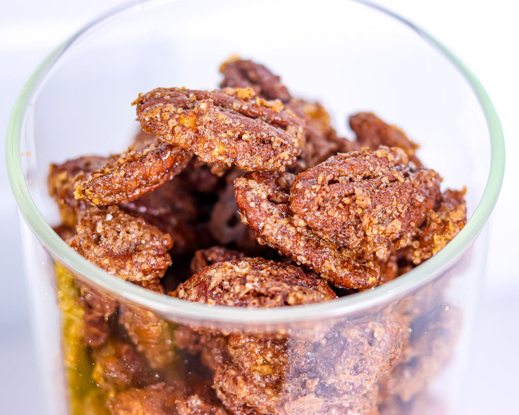 Easy Maple Cayenne Candied Pecans Recipe Gluten Free