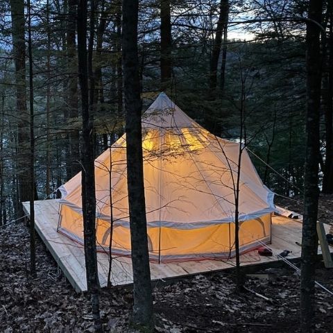 Glamping business tent