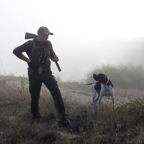 chasseur avec chien