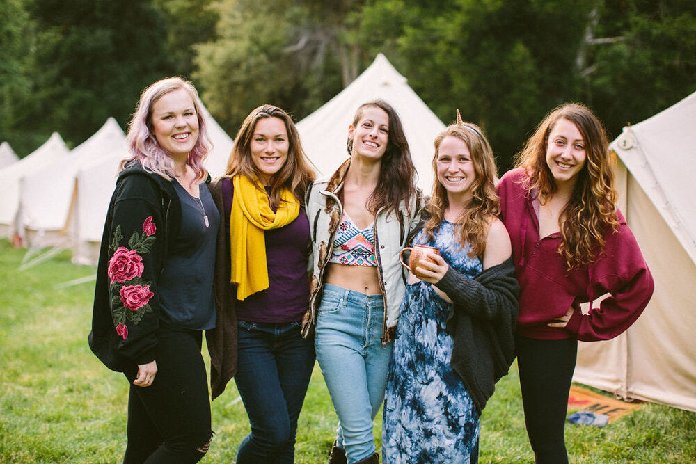 glamping wedding guests