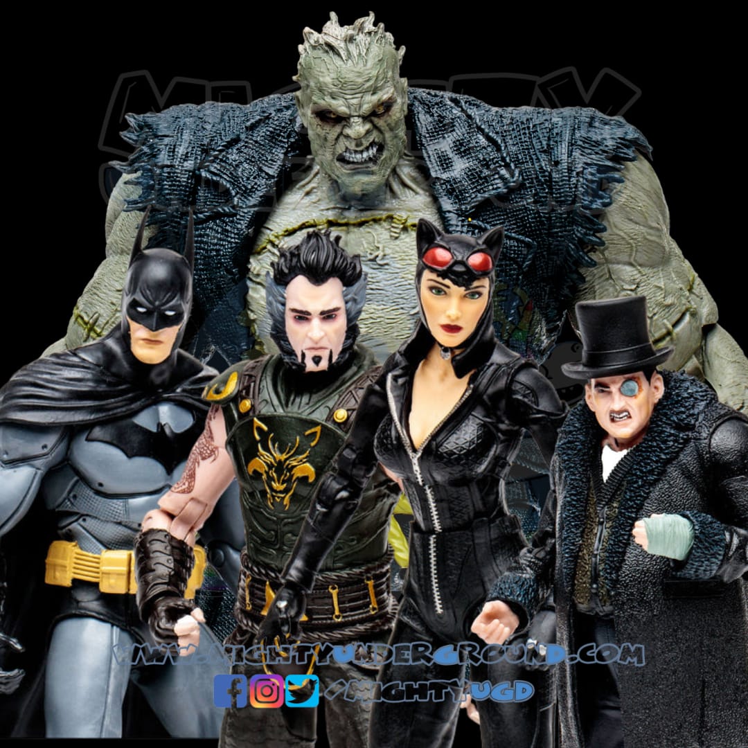 DC Multiverse: Batman Arkham City - 4 Figures + Solomon Grundy BAF Set –  Mighty Underground