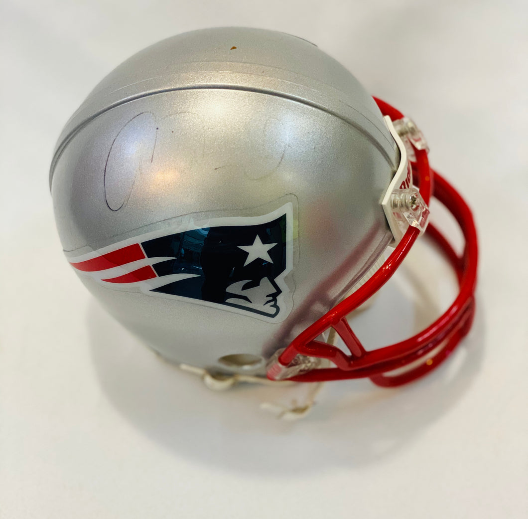 aaron hernandez mini helmet