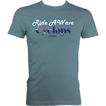 Load image into Gallery viewer, Ride a Wave: Cyclops | Men&#39;s Fitted Tee in Lighter Colours

