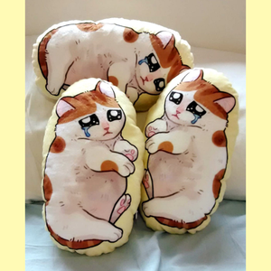 sad cat plush