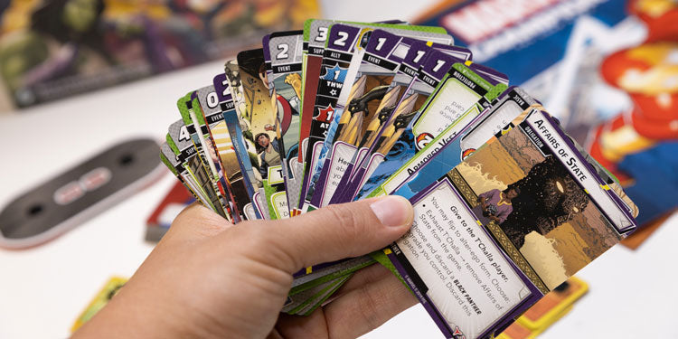 card examples of marvel champions, cards held in hand