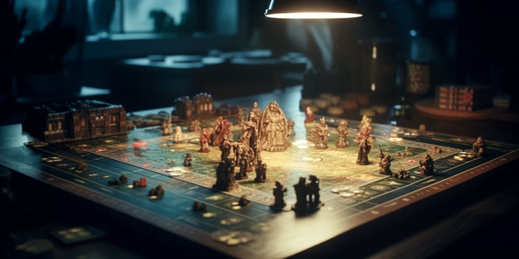 imagine an imagined board game with a fantasy theme