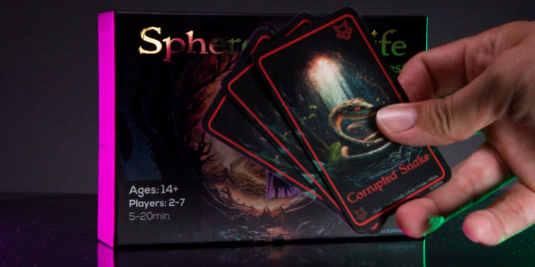 corrupted animals and creatures of the Spheres of Life: Mythical Forest card game