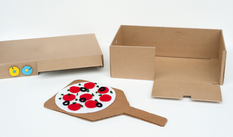 pizza oven cardboard DIY kids craft