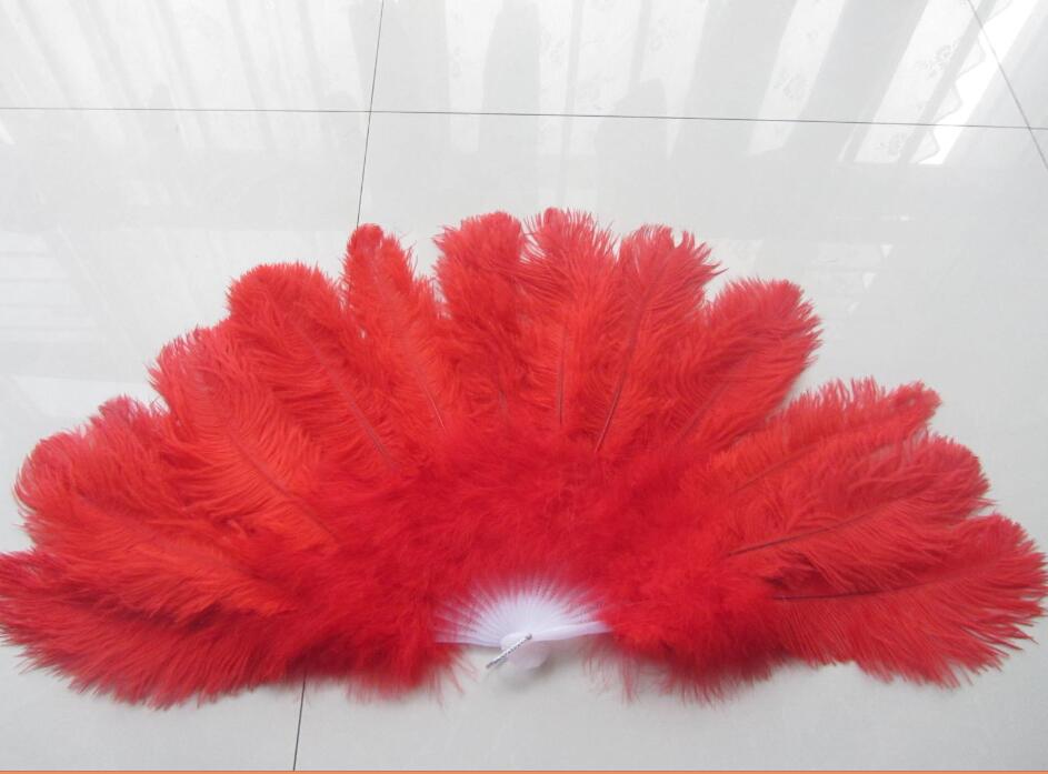 large red ostrich feathers