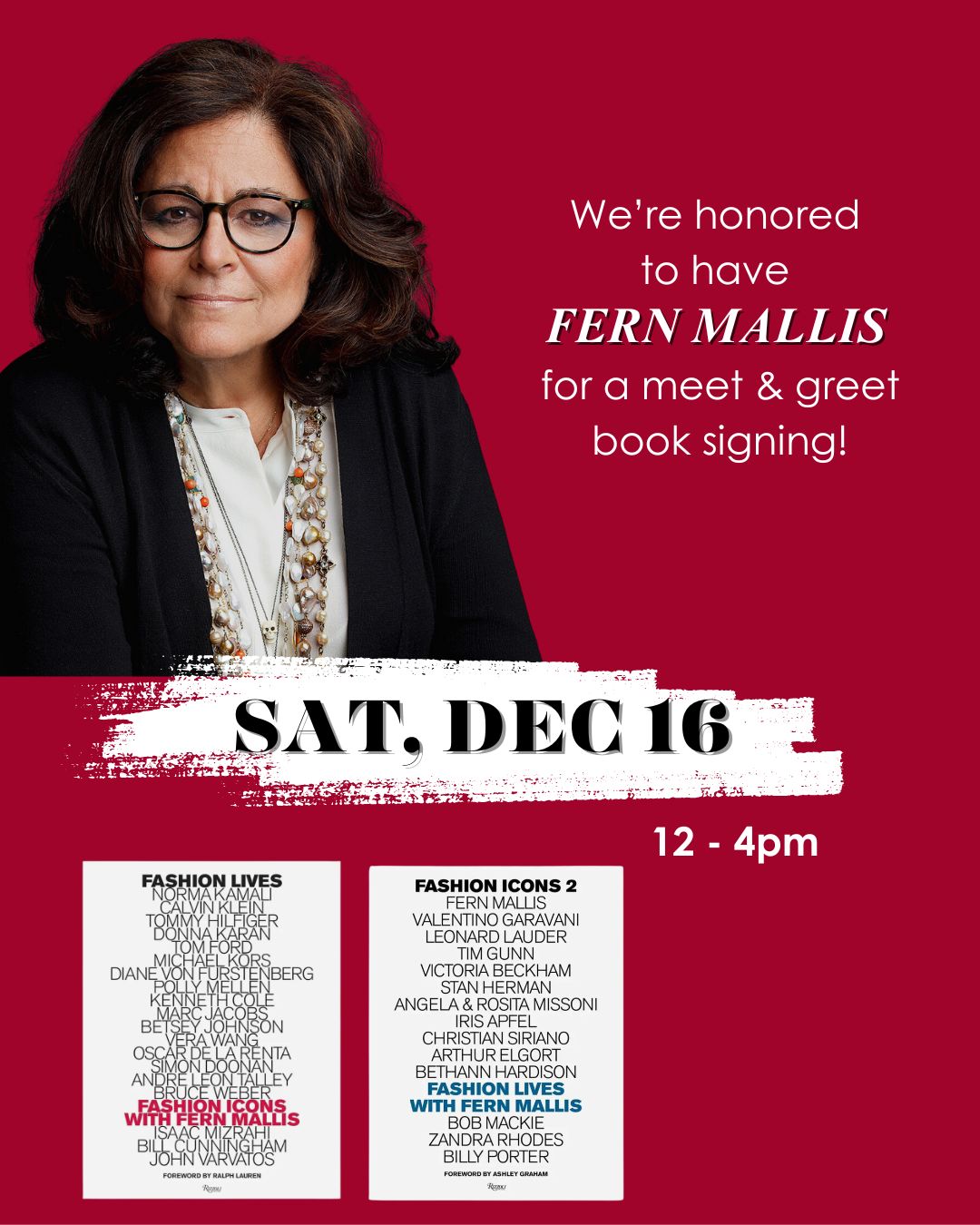 FERN MALLIS BOOK SIGNING EVENT AT JOAN SHEPP