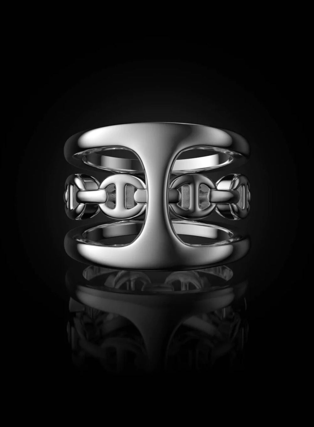 HOORSENBUHS | Phantom Clique with Black Diamonds & 18K White Gold